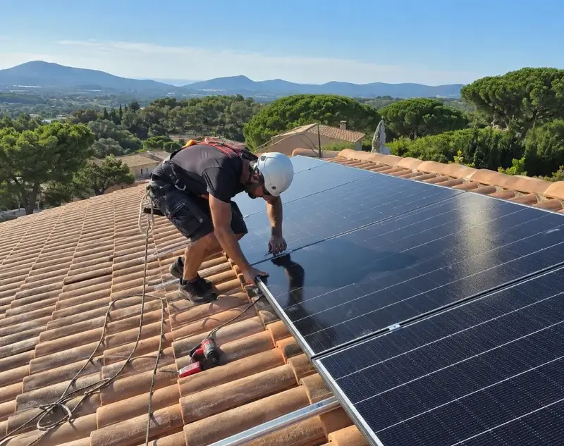 Installateur panneaux solaires Bormes-les-Mimosas — pose photovoltaïque sur toiture